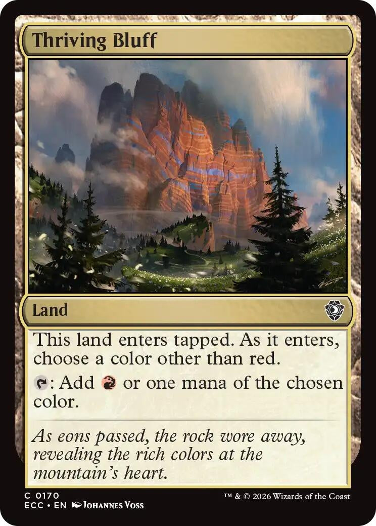 Image for Thriving Bluff (170) (ECC) - Magic: The Gathering