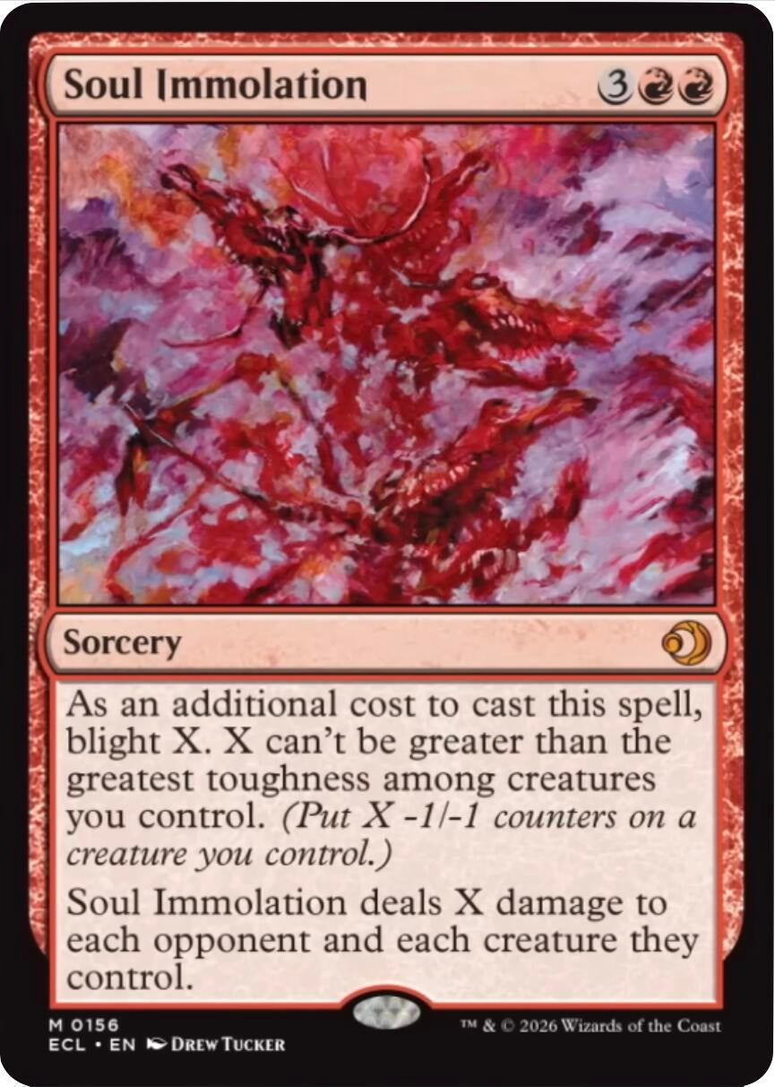 Image for Soul Immolation (156) (ECL) - Magic: The Gathering