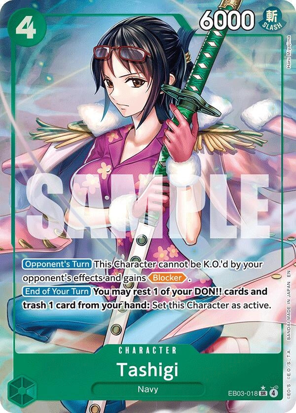 Image for Tashigi (Alternate Art) (EB03-018) (EB-03) - One Piece Card Game