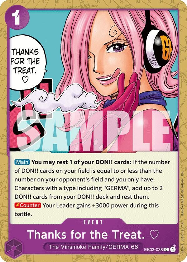 Image for Thanks for the Treat. (EB03-038) (EB-03) - One Piece Card Game