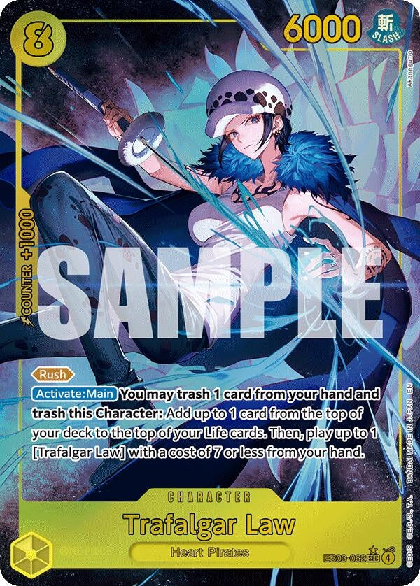 Image for Trafalgar Law (Alternate Art) (EB03-062) (EB-03) - One Piece Card Game