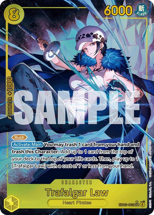 Image for Trafalgar Law (Alternate Art) (EB03-062) (EB-03) - One Piece Card Game