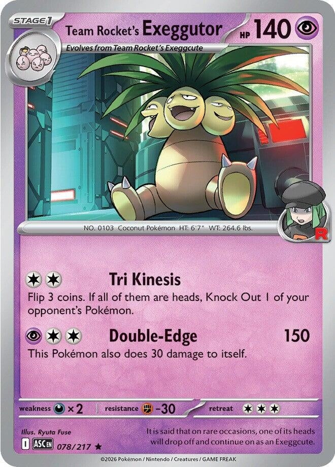 Image for Team Rocket's  exeggutor (078/217) (ASC) - Pokemon