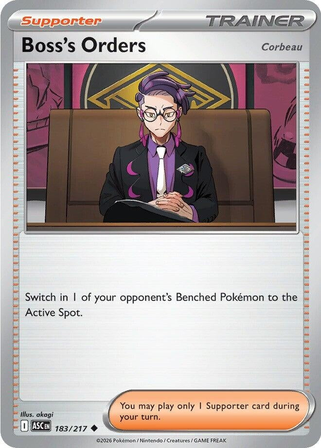 Image for Boss's Orders [Corbeau] (183/217) (ASC) - Pokemon