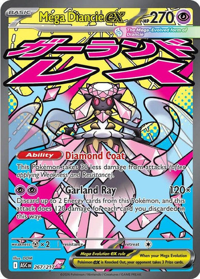 Mega Diancie ex - 267/217 - Mega Attack Rare