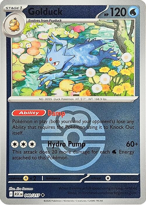 Image for Golduck (Love Ball) (040/217) (ASC) - Pokemon