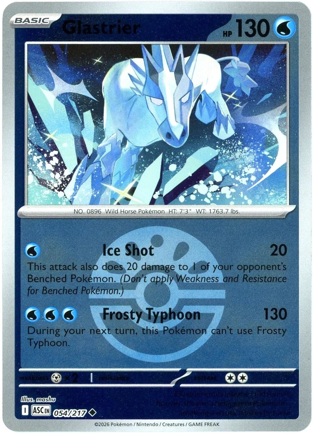 Image for Glastrier (Friend Ball) (054/217) (ASC) - Pokemon