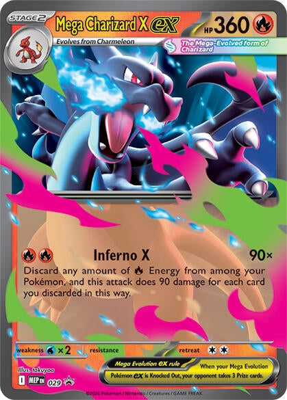 Image for Mega Charizard X ex - 029 (029) (MEP) - Pokemon
