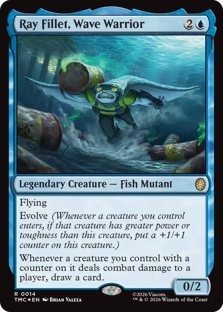 Image for Ray Fillet, Wave Warrior (Surge Foil) (14) (TMC) - Magic: The Gathering