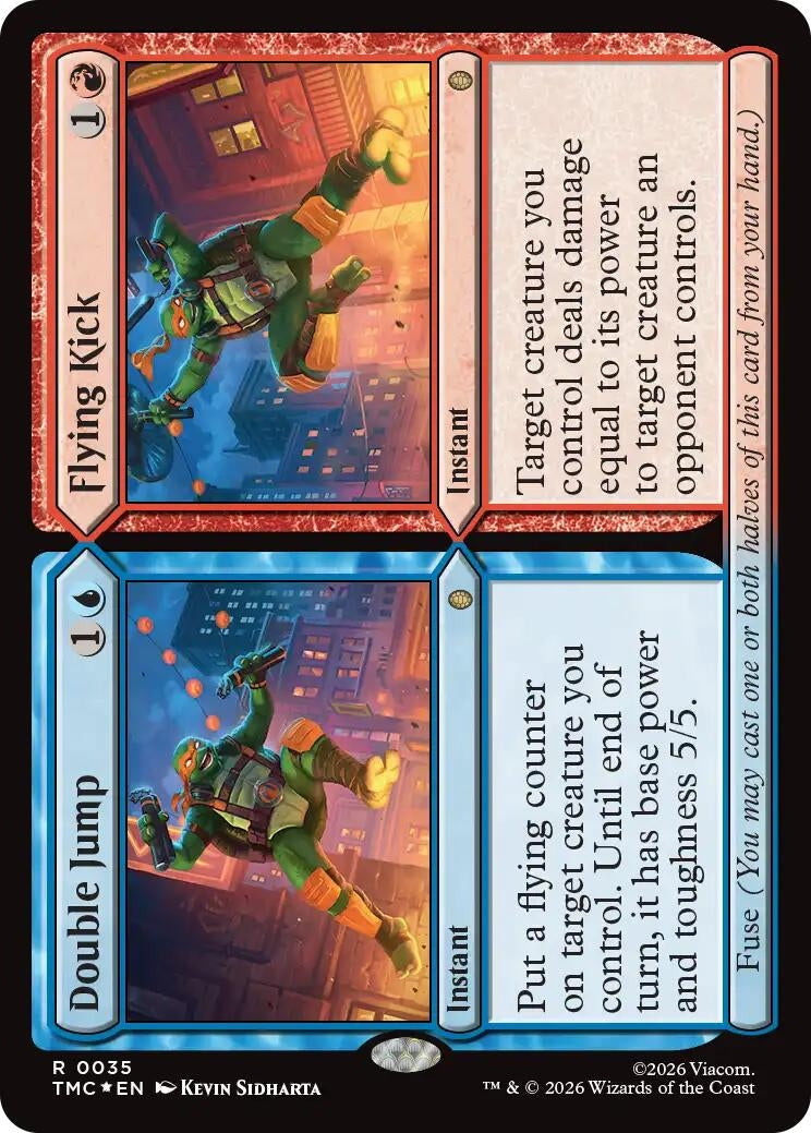 Image for Double Jump // Flying Kick (Surge Foil) (35) (TMC) - Magic: The Gathering