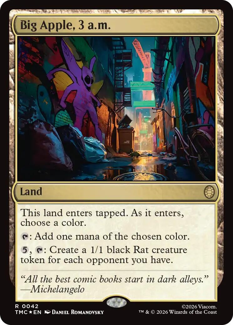 Image for Big Apple, 3 a.m. (Surge Foil) (42) (TMC) - Magic: The Gathering