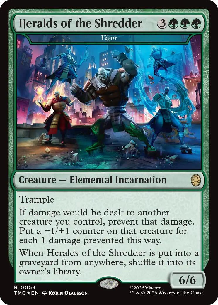 Image for Heralds of the Shredder - Vigor (Surge Foil) (53) (TMC) - Magic: The Gathering