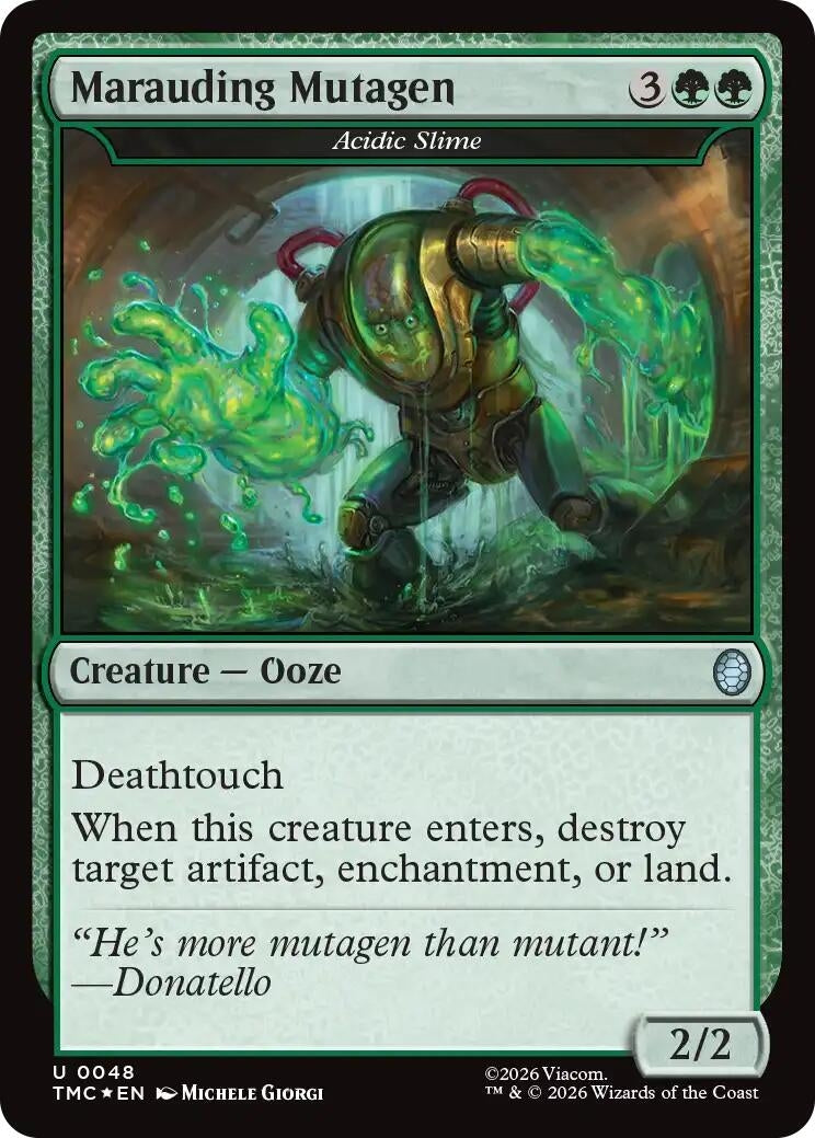 Image for Marauding Mutagen - Acidic Slime (Surge Foil) (48) (TMC) - Magic: The Gathering