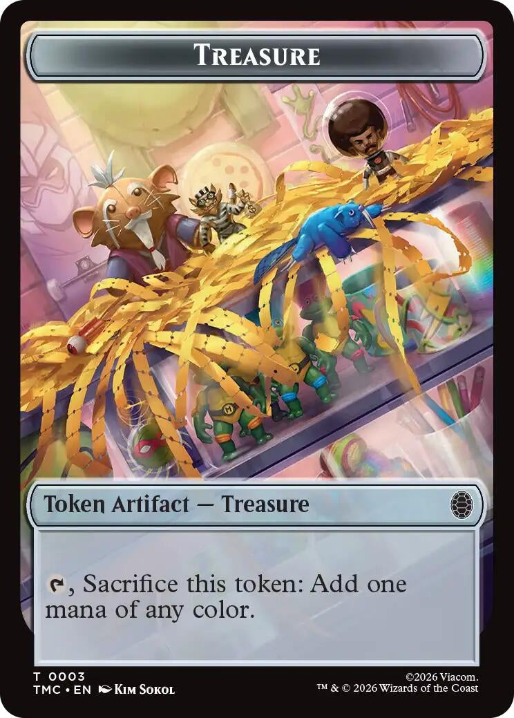 Image for Treasure // Copy Double-Sided Token (3 // 1) (TMC) - Magic: The Gathering