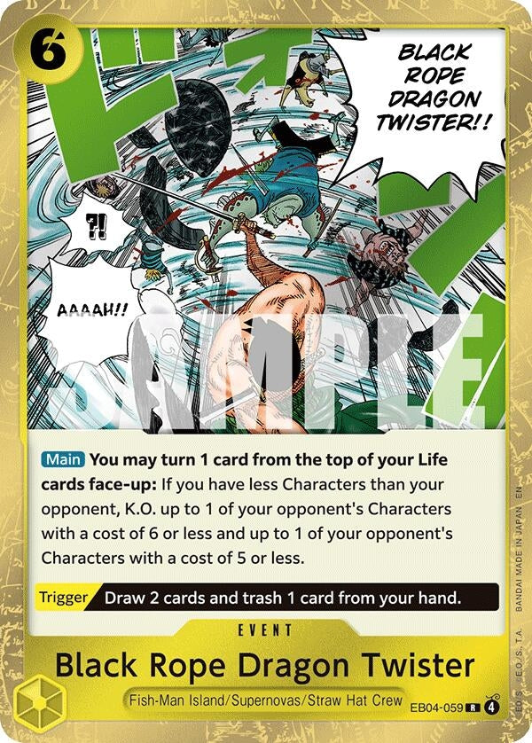 Image for Black Rope Dragon Twister (EB04-059) (OP15-EB04) - One Piece Card Game