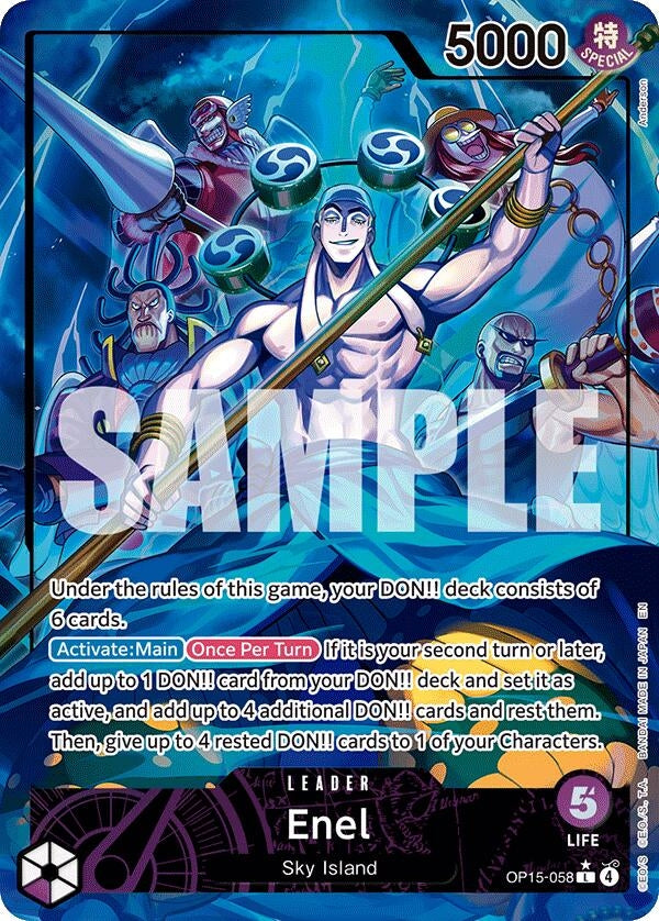 Image for Enel (OP15-058) (Alternate Art) (OP15-058) (OP15-EB04) - One Piece Card Game
