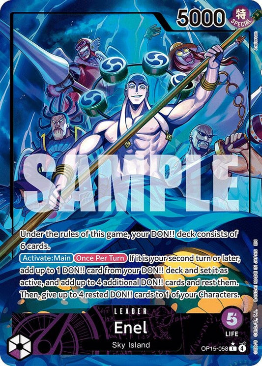 Image for Enel (OP15-058) (Alternate Art) (OP15-058) (OP15-EB04) - One Piece Card Game