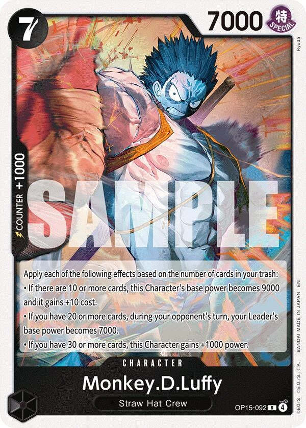 Image for Monkey.D.Luffy (OP15-092) (OP15-092) (OP15-EB04) - One Piece Card Game