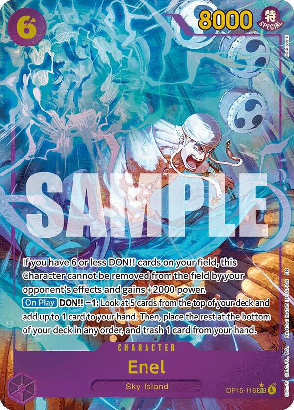 Image for Enel (OP15-118) (Alternate Art) (OP15-118) (OP15-EB04) - One Piece Card Game