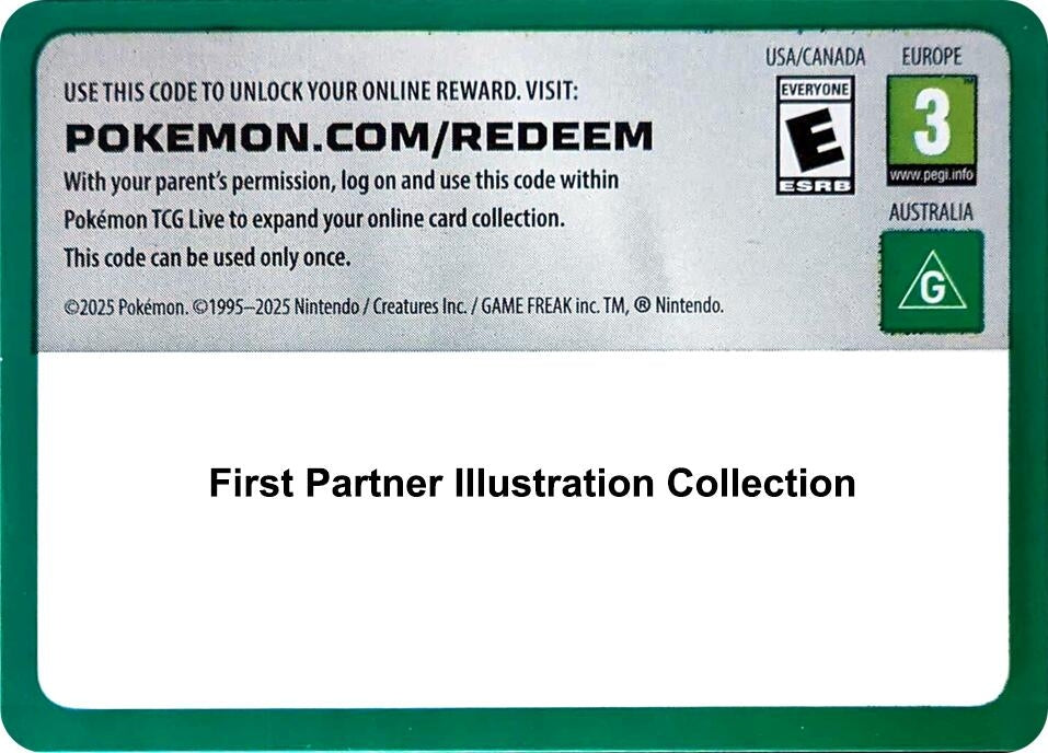 Image for Code Card - First Partner Illustration Collection - Pokemon