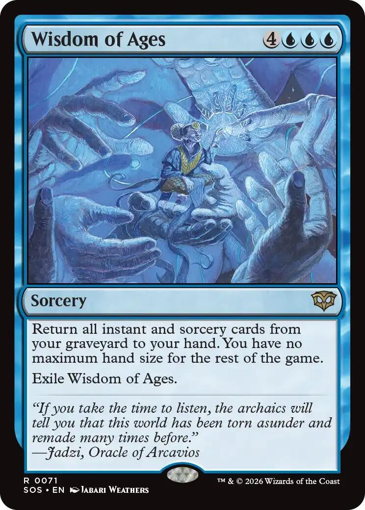 Image for Wisdom of Ages (71) (SOS) - Magic: The Gathering