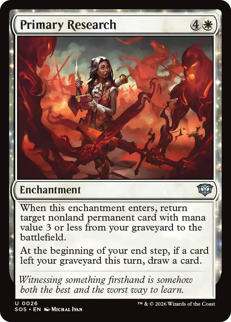 Image for Primary Research (26) (SOS) - Magic: The Gathering