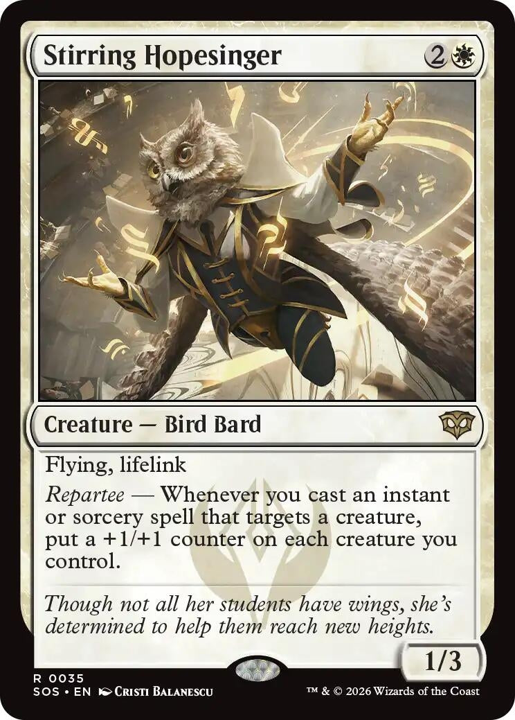 Image for Stirring Hopesinger (35) (SOS) - Magic: The Gathering