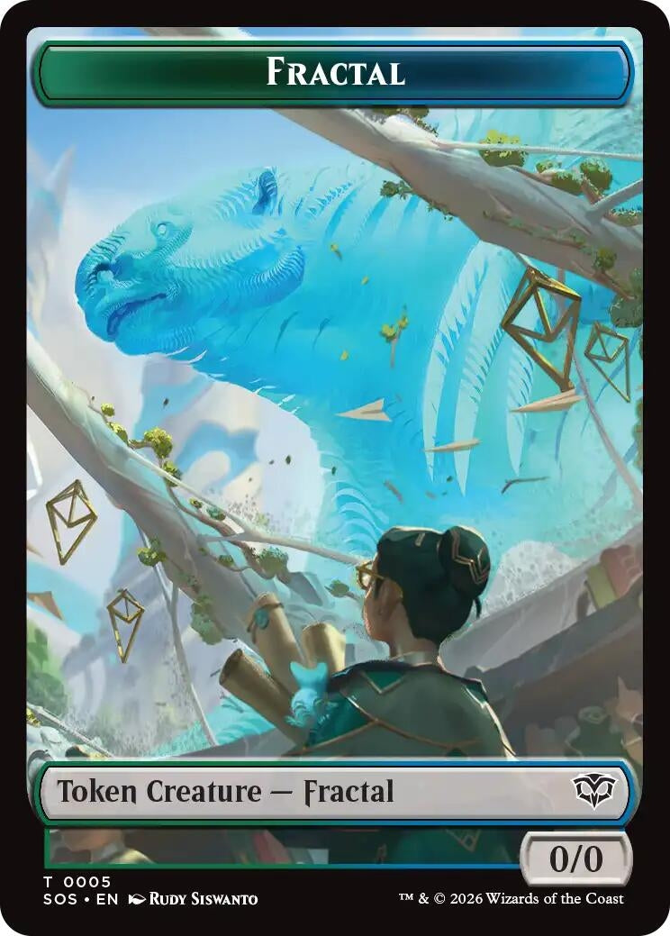 Image for Fractal (0005) // Pest (0009) Double-Sided Token (5 // 9) (SOS) - Magic: The Gathering