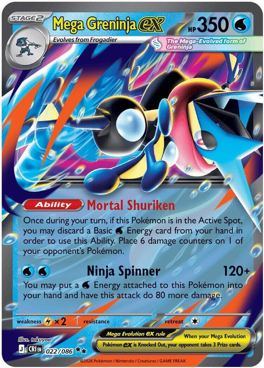 Image for Mega Greninja ex (022/086) (CRI) - Pokemon