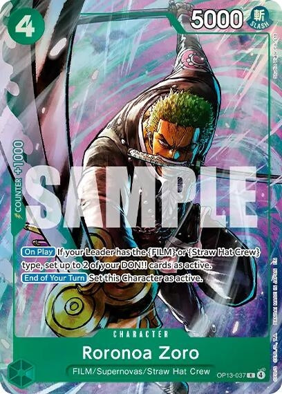 Image for Roronoa Zoro (Premium Card Collection -Best Selection Vol. 6-) (OP13-037) (OP-PR) - One Piece Card Game