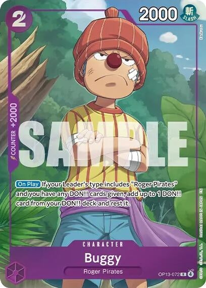 Image for Buggy (Premium Card Collection -Best Selection Vol. 6-) (OP13-072) (OP-PR) - One Piece Card Game