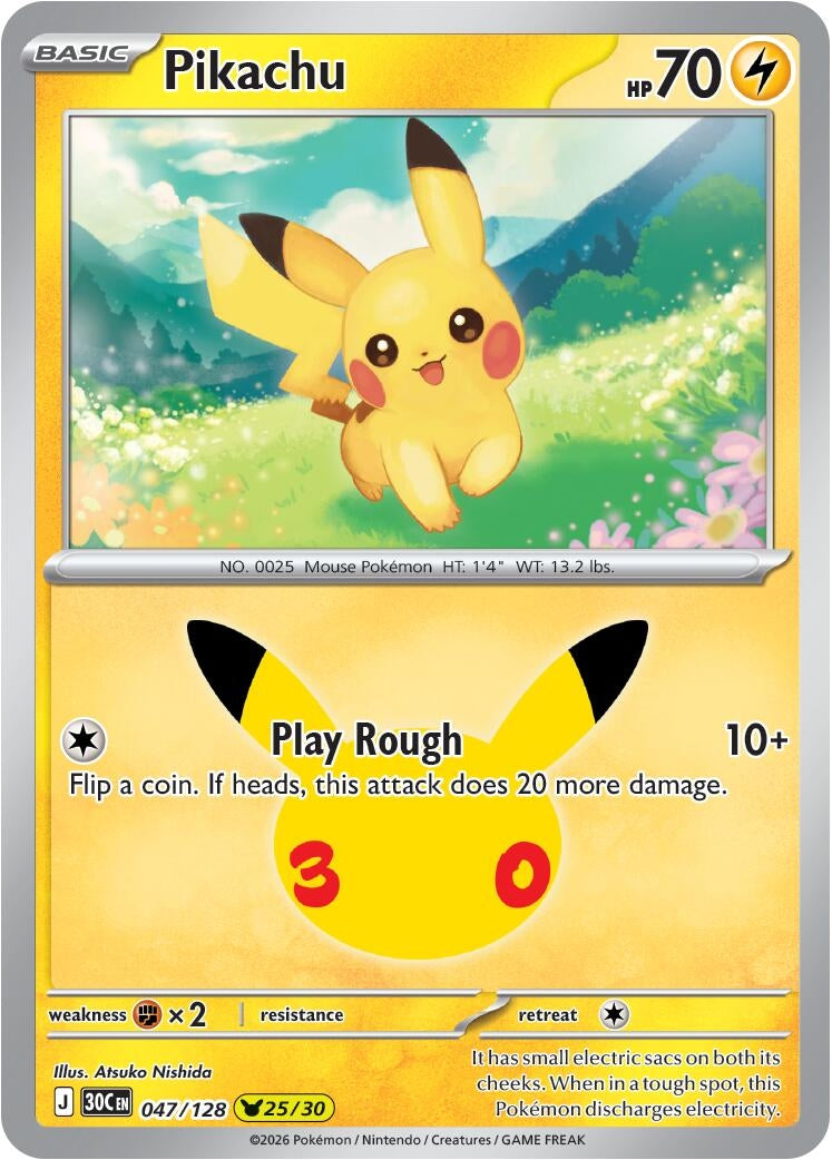 Image for Pikachu (047/128) (30C) - Pokemon