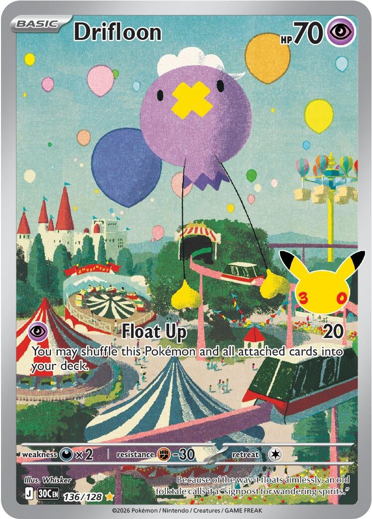 Image for Drifloon (136/128) (30C) - Pokemon