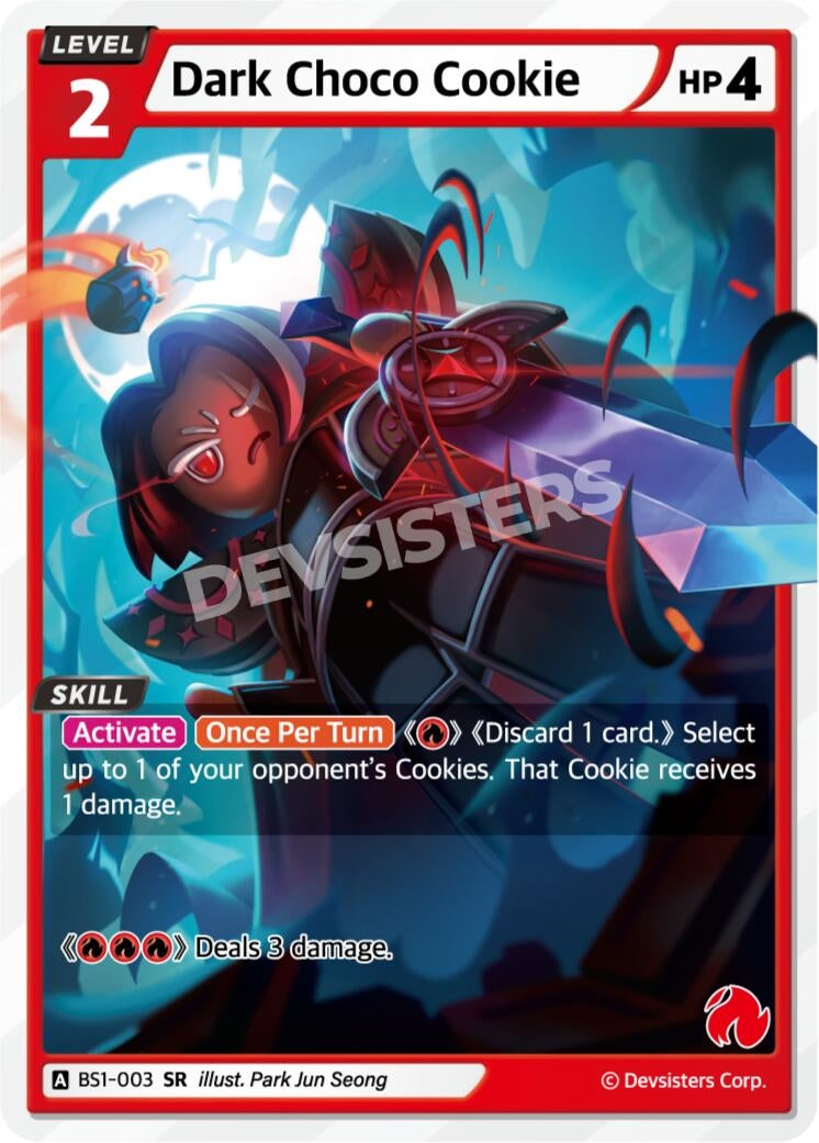 Image for Dark Choco Cookie (BS1-003) (BS1-BS2) - CookieRun: Braverse TCG