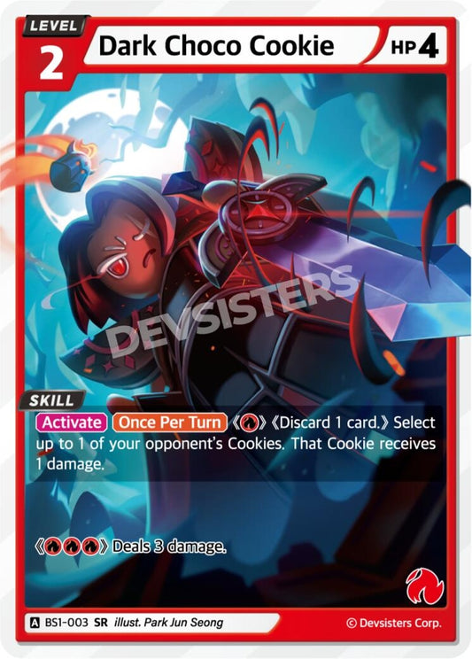 Image for Dark Choco Cookie (BS1-003) (BS1-BS2) - CookieRun: Braverse TCG