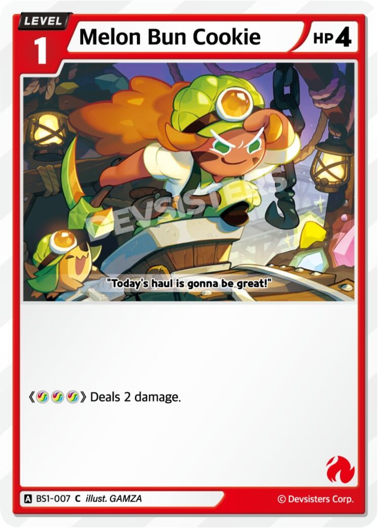 Image for Melon Bun Cookie (BS1-007) (BS1-BS2) - CookieRun: Braverse TCG
