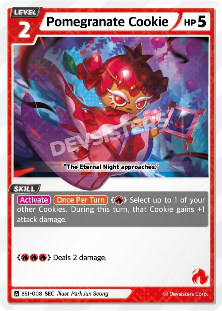Image for Pomegranate Cookie (SEC) (BS1-008) (BS1-BS2) - CookieRun: Braverse TCG