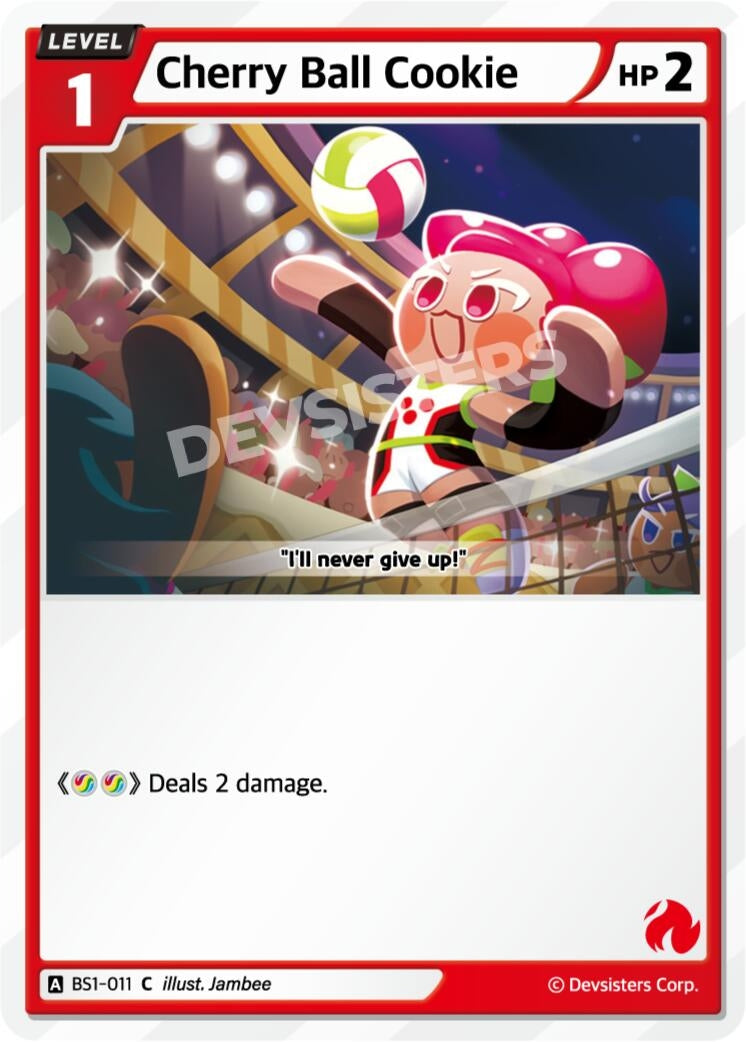 Image for Cherry Ball Cookie (BS1-011) (BS1-BS2) - CookieRun: Braverse TCG