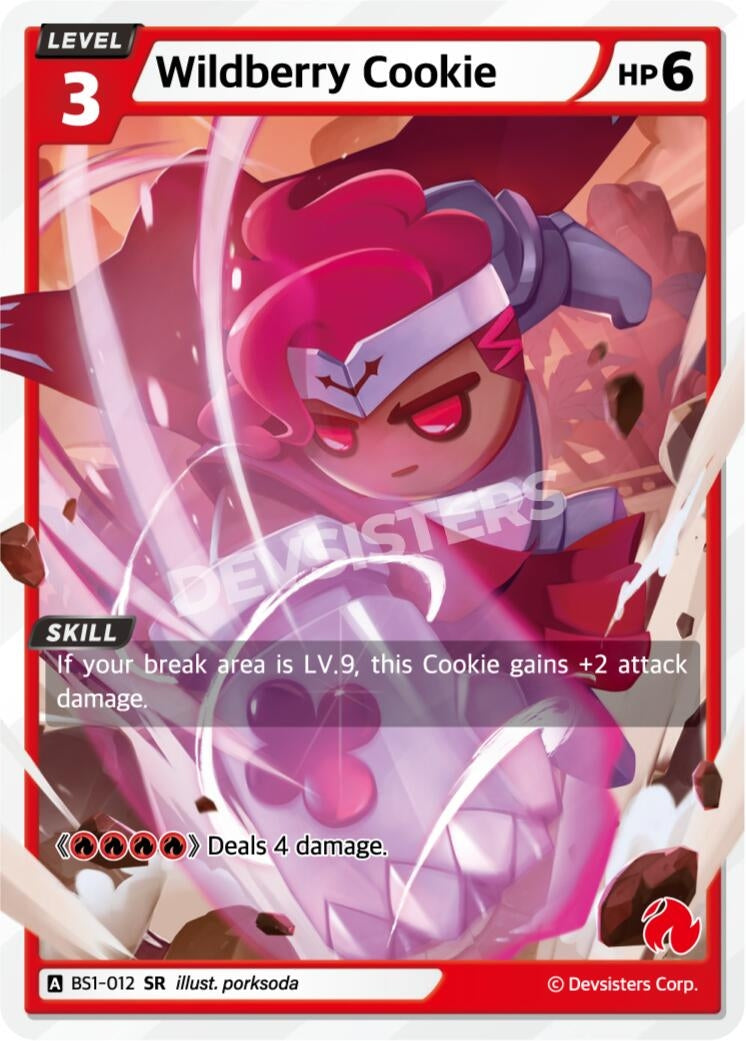 Image for Wildberry Cookie (BS1-012) (BS1-BS2) - CookieRun: Braverse TCG