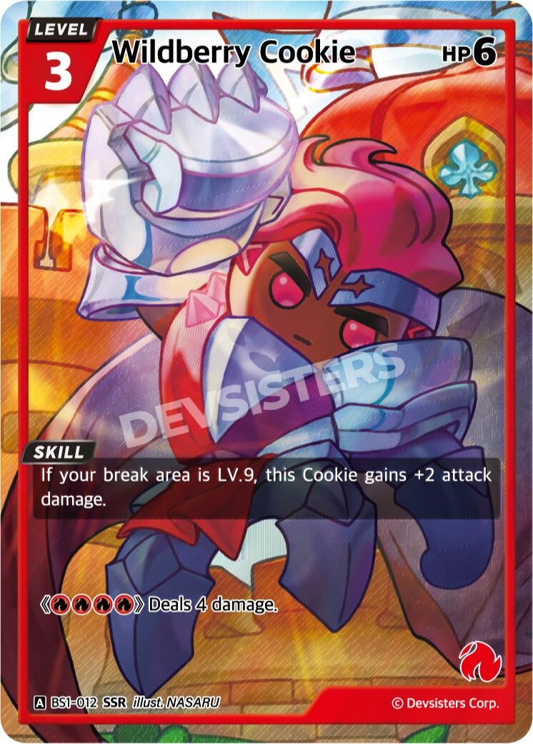Image for Wildberry Cookie (SSR) (BS1-012) (BS1-BS2) - CookieRun: Braverse TCG