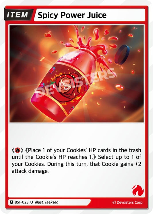 Image for Spicy Power Juice (BS1-023) (BS1-BS2) - CookieRun: Braverse TCG