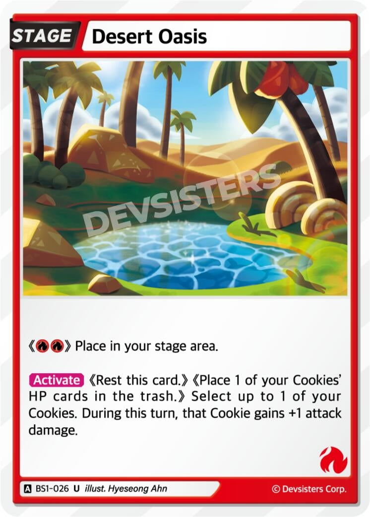 Image for Desert Oasis (BS1-026) (BS1-BS2) - CookieRun: Braverse TCG