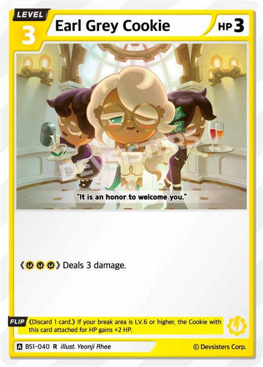 Image for Earl Grey Cookie (Ver. 1) (BS1-040) (BS1-BS2) - CookieRun: Braverse TCG