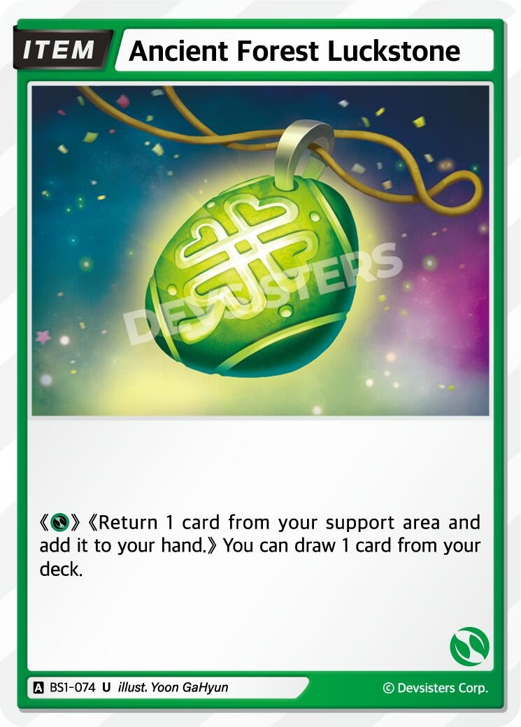 Image for Ancient Forest Luckstone (BS1-074) (BS1-BS2) - CookieRun: Braverse TCG