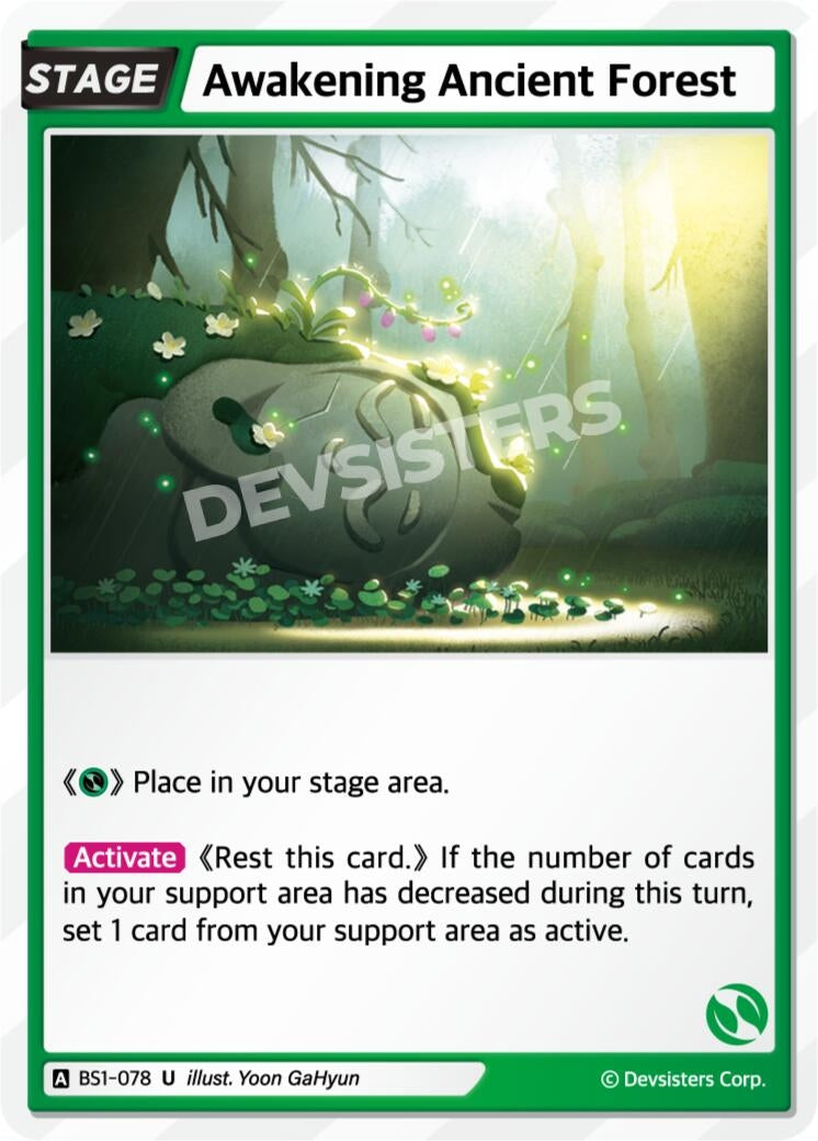Image for Awakening Ancient Forest (BS1-078) (BS1-BS2) - CookieRun: Braverse TCG