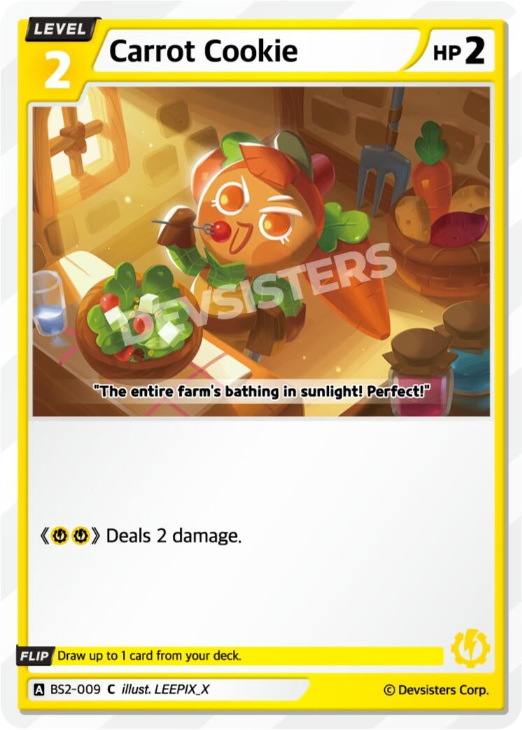 Image for Carrot Cookie (BS2-009) (BS1-BS2) - CookieRun: Braverse TCG