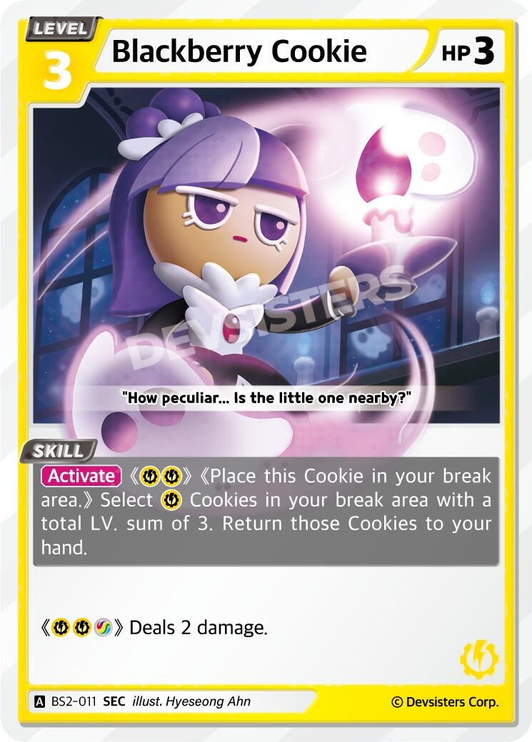 Image for Blackberry Cookie (SEC) (BS2-011) (BS1-BS2) - CookieRun: Braverse TCG