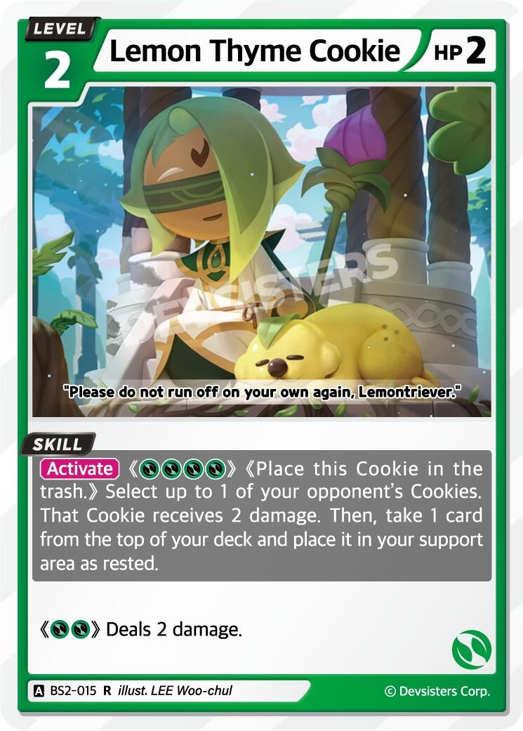 Image for Lemon Thyme Cookie (BS2-015) (BS1-BS2) - CookieRun: Braverse TCG
