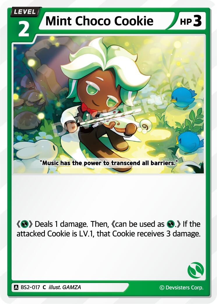 Image for Mint Choco Cookie (BS2-017) (BS1-BS2) - CookieRun: Braverse TCG