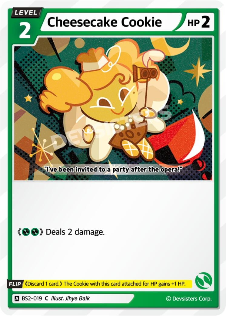 Image for Cheesecake Cookie (019) (BS2-019) (BS1-BS2) - CookieRun: Braverse TCG